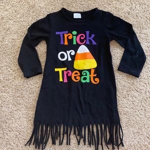Trick Or Treat Girls Halloween Fringe Dress